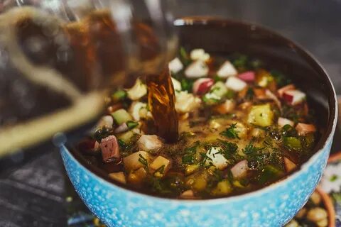 Окрошка чем заправить