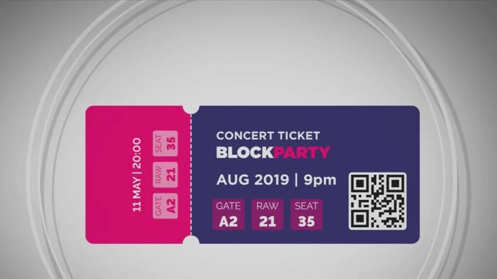 Concert ticket. Tickets for the Concert. Concert ticket Design. Buy a ticket. Views tickets