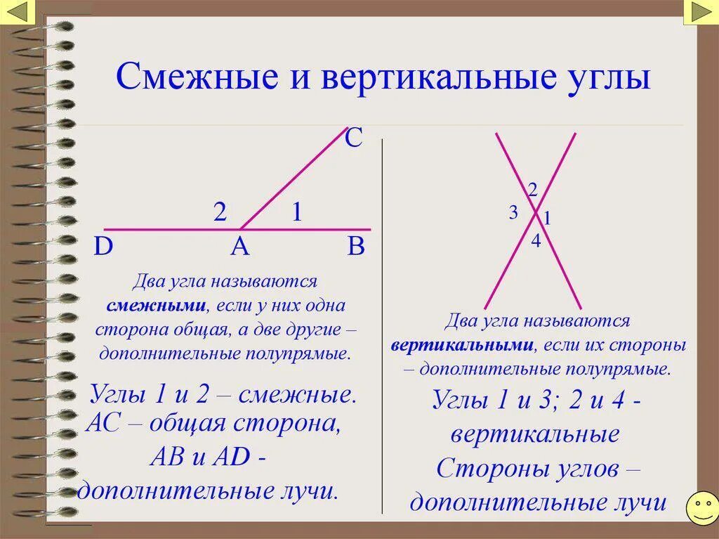 Определить смежные и вертикальные углы. Смежные и вертикальные углы 7 класс геометрия. смежные и вертикальные углы определение и свойства. теорема смежных и вертикальных углов 7 класс. определение смежных и вертикальных углов.