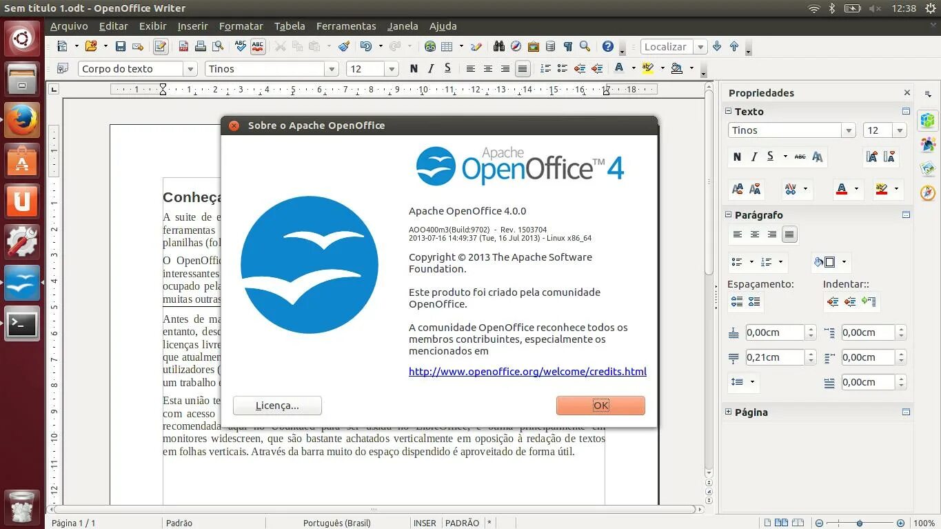 Openoffice linux