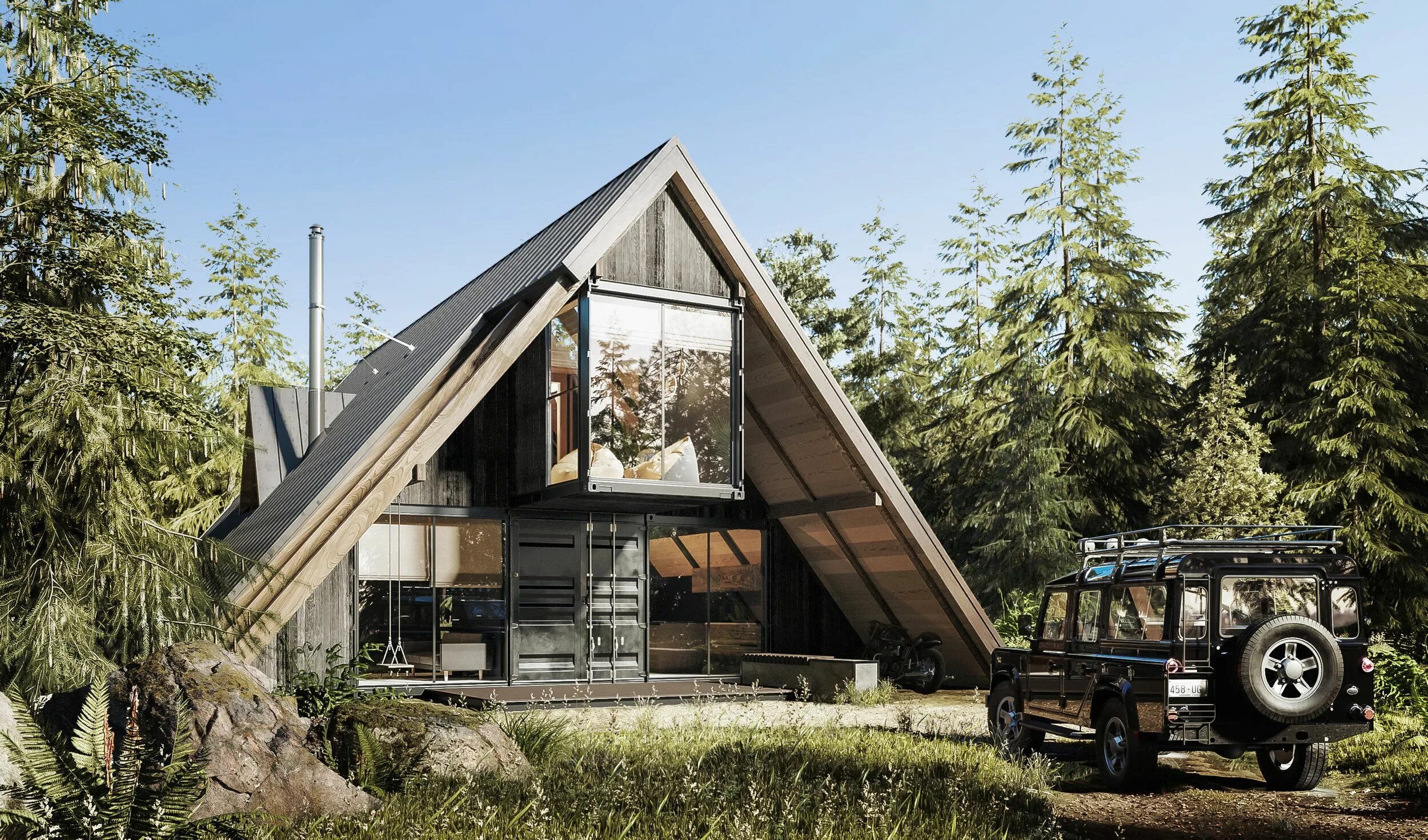 Фахверк шалаш. Фахверк шалаш. А-образный дом. A frame house. Дом шалаш а фрейм проект.