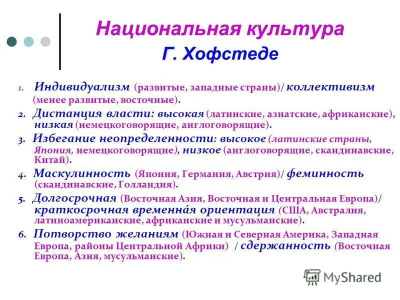 Национально культурный уровень. Хофстеде классификация культур. Параметр культуры по Хофстеде. Типология культур по Хофстеде. Типология культурных измерений Хофстеде.