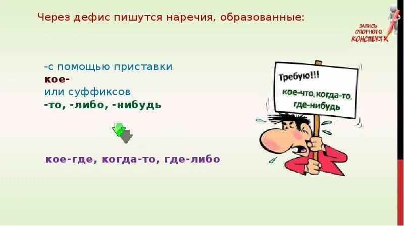 Наречия через дефис. Наречия через дефис