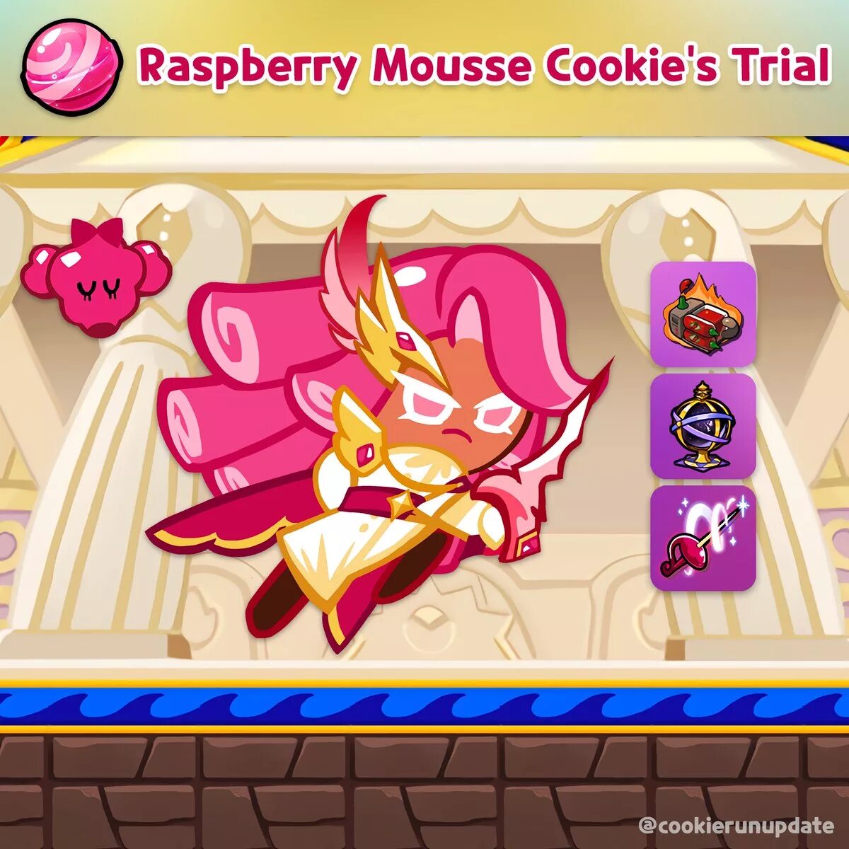 Trial grounds cookie run. Куки ран распберри. raspberry mousse cookie run. cookie run малиновый мусс. raspberry mousse cookie cookie run.