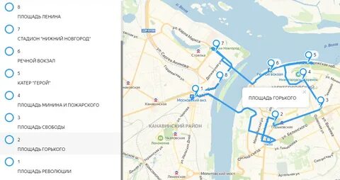 Маршруты прогулок по нижнему новгороду