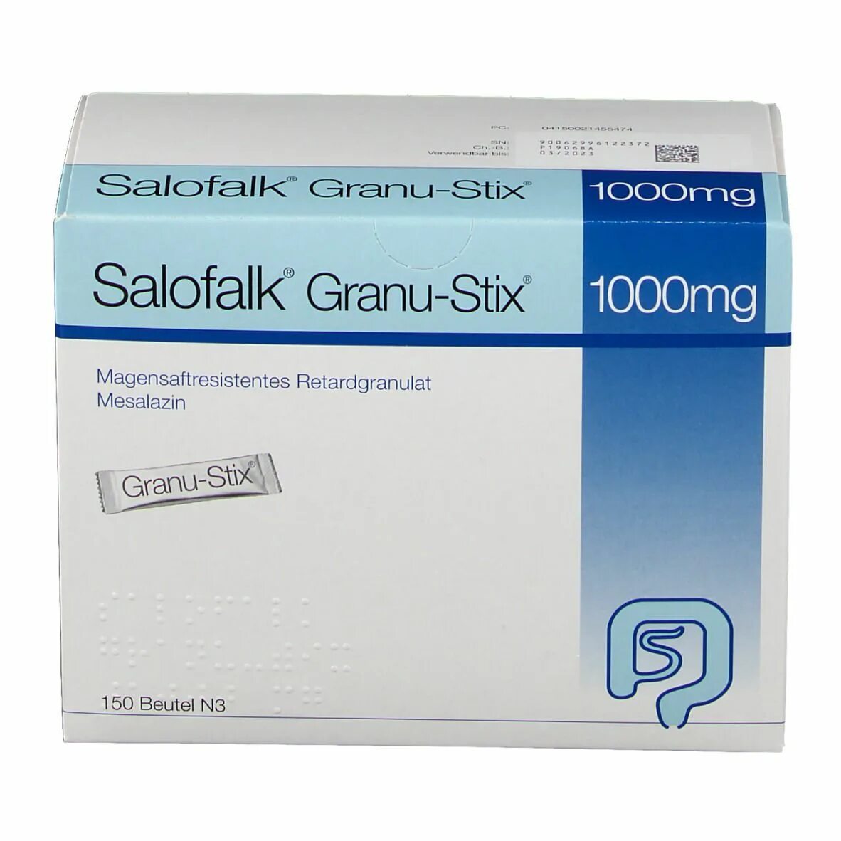 Salofalk 1000 MG. Salofalk Granu-Stix 1000mg. Salofalk Granu-Stix 1000mg magensaftresistent. Salofalk 1000mg eu.