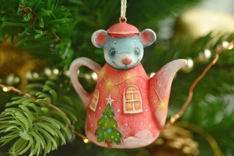 Елочная игрушка чайник