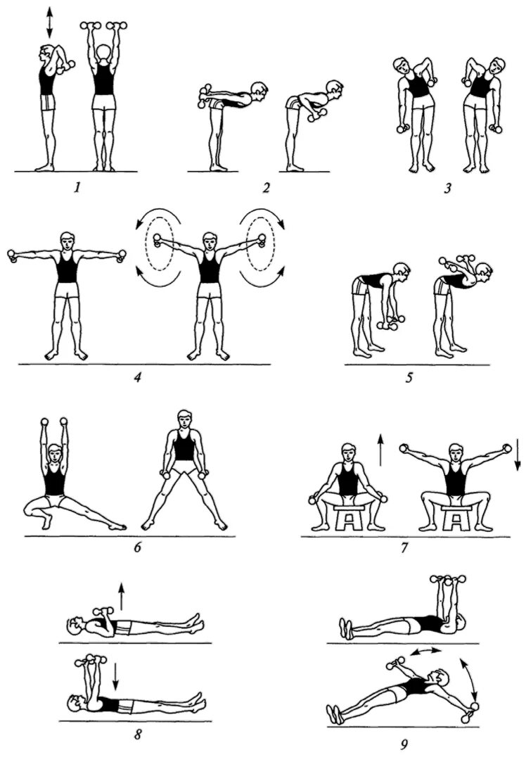 Зарядка с гантелями для женщин. Упражнения с гантелями 2 кг для мужчин. Упражнения с гантелями 4 кг для мужчин. Упражнения с гантелями 1.5 кг. Комплекс упражнений с 2 килограммовыми гантелями.