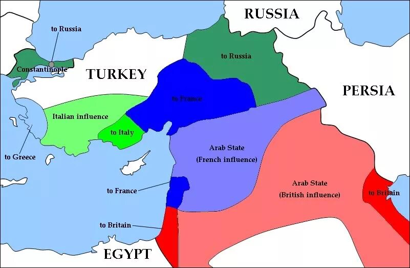 Земли россии в турции. Соглашение Сайкса Пико карта. Договор Сайкса-Пико 1915. Соглашение Сайкса-Пико 1916. Соглашения Сайкса-Пико 1916 год.