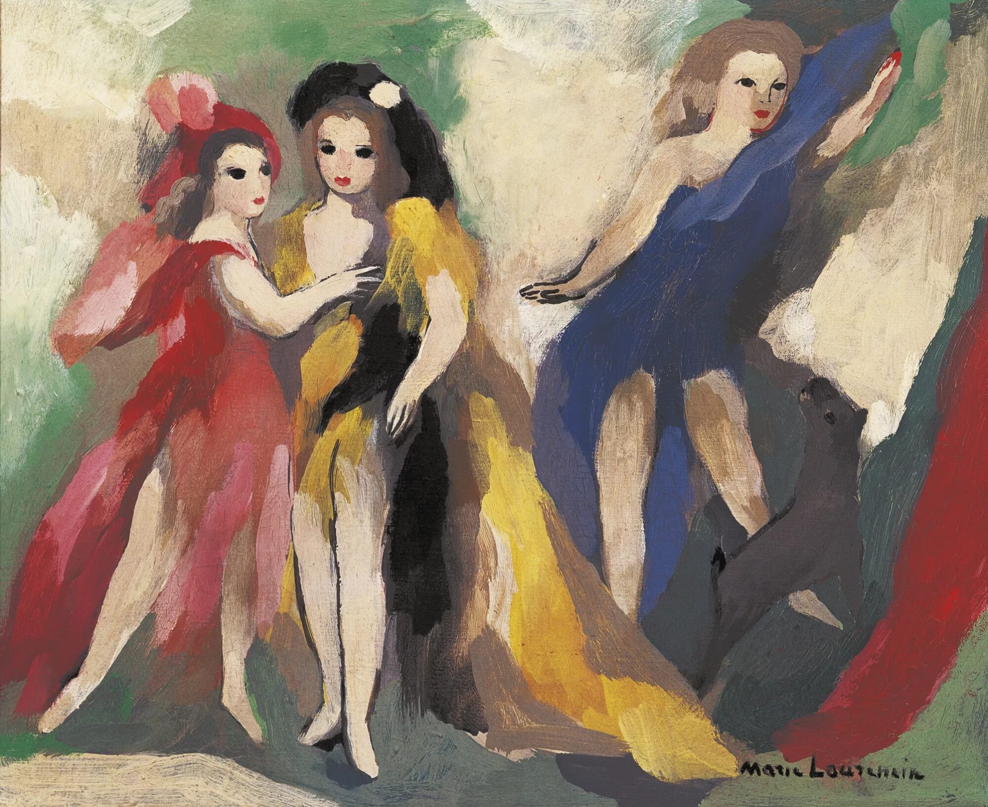 Мари Лорансен картины. Мари Лорансен (1885 - 1956).. Мари Лорансен три женщины. Художница Мари Лорансен. Три женщины автор