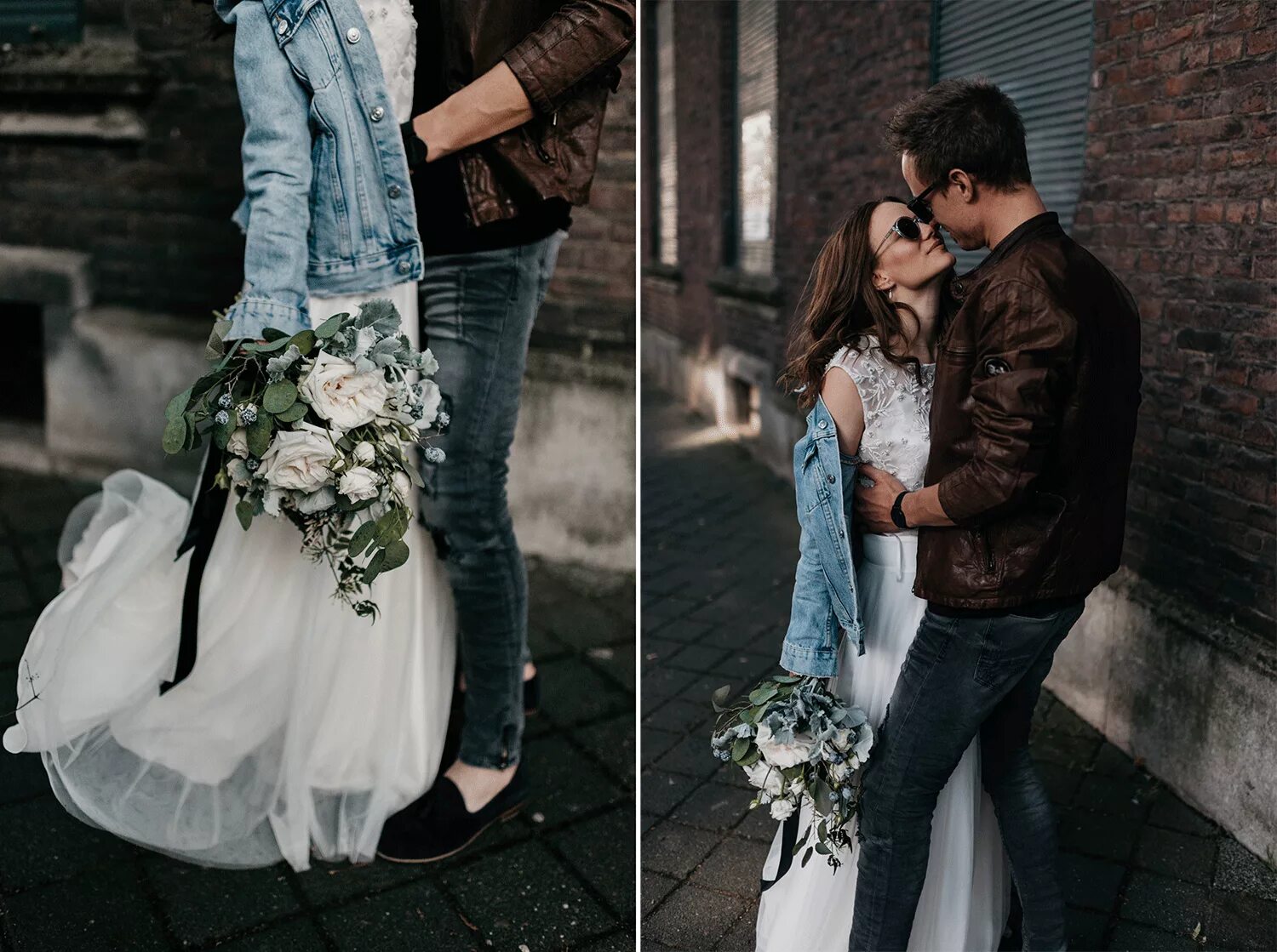 Rooftop NYC Summer Wedding // white modern wedding jumpsuit #weddingshoes Weddin