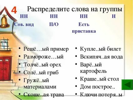 Текст распределение