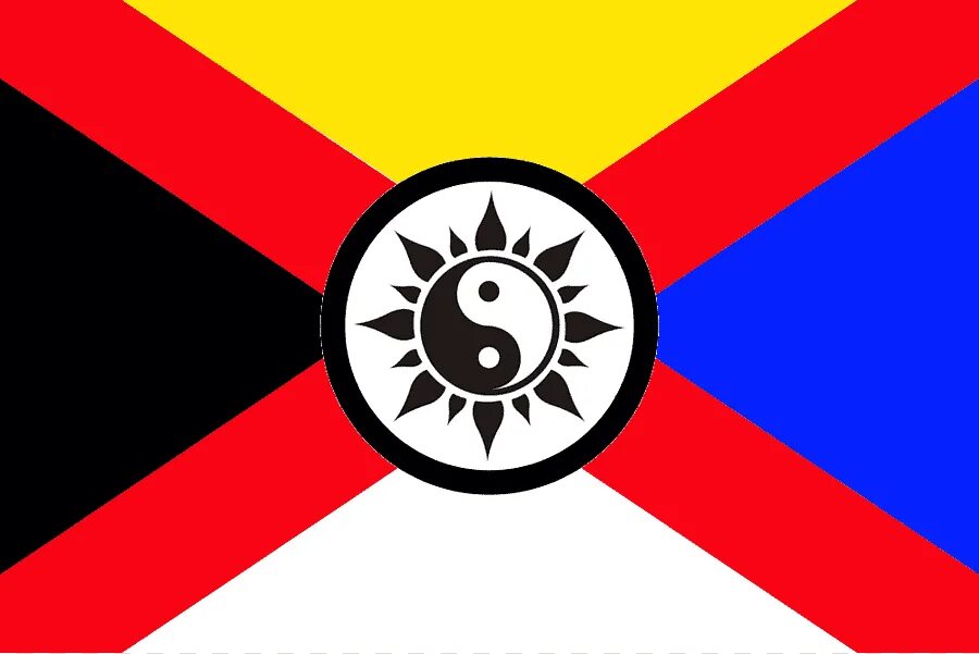 Символы древних стран. Флаг Цинской империи. Альтернативный флаг империи Цин. Альтернативный флаг КНР. Флаг фашистского Китая.