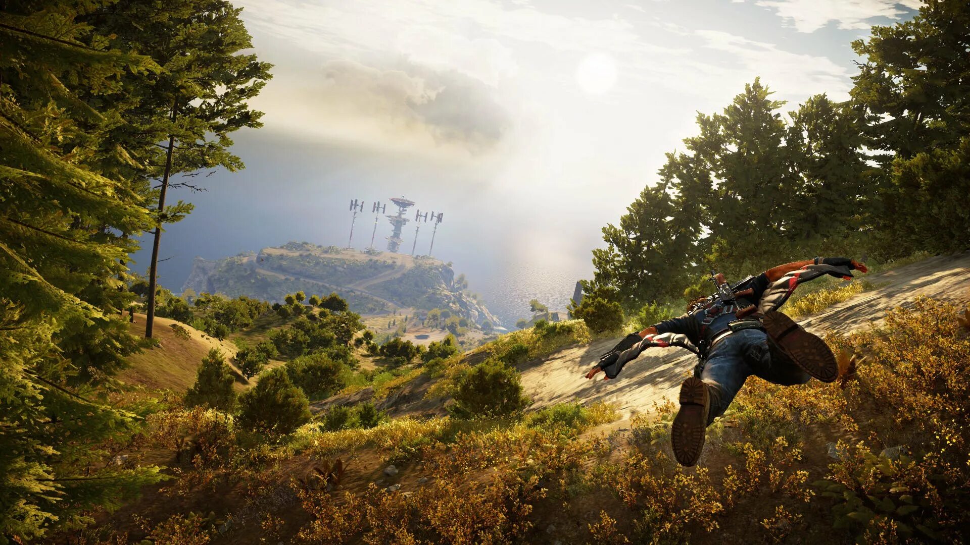 Выглянуло игра. Игра just cause 3. Рико Родригес just cause 4. Just cause 3 Wingsuit. Вингсьют just cause 3.