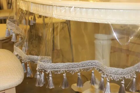 Прозрачные скатерти с кружевом