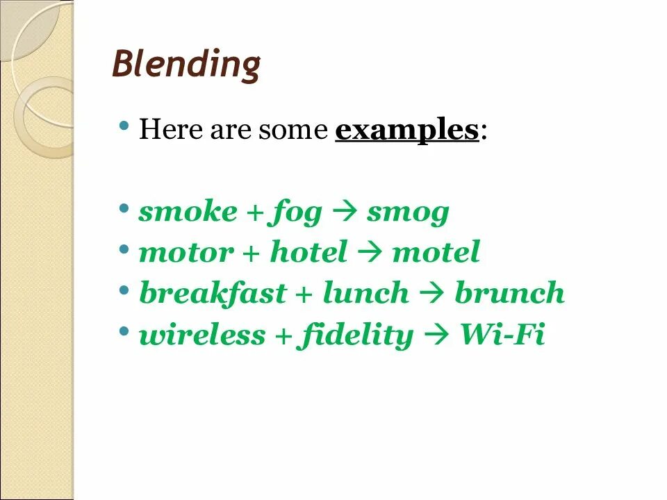 Here are more examples. Blends Lexicology. Blending примеры. Blending in Lexicology. Blends in Lexicology.