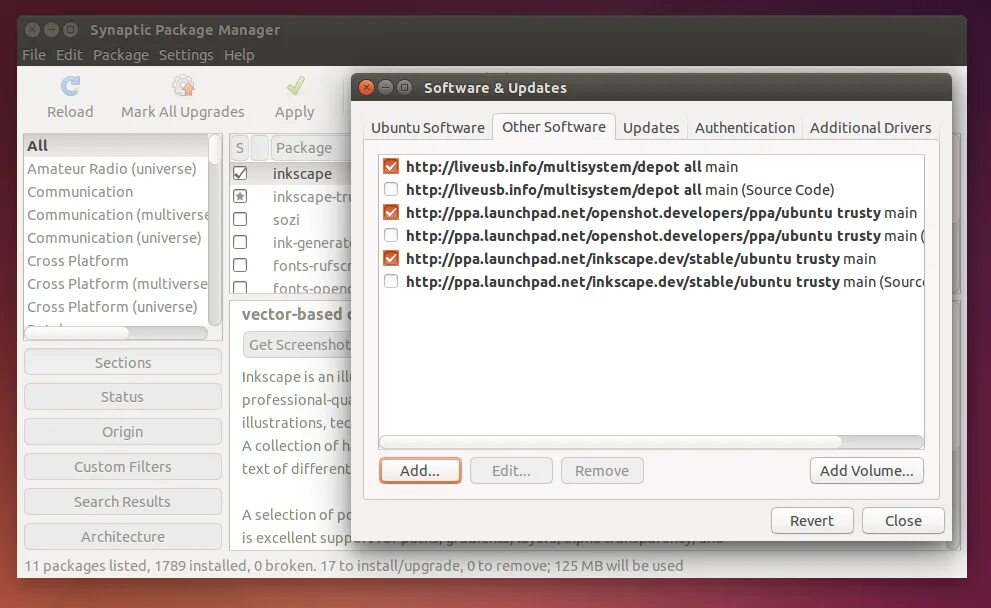 Linux installed packages. Synaptic ubuntu. ppa в synaptic. ppa linux что это. synaptic подключить репозиторий.