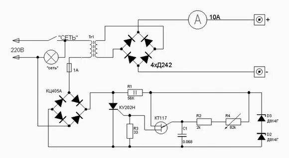 Регулятор тока 7. Схема зарядного устройства ЗРУ-1м для автомобильного аккумулятора. Схема импульсного пуско зарядного устройства для автомобильного. Схемы регулировки напряжения первичной обмотки трансформатора. Схемы регулировки напряжения трансформатора в первичной обмотке.