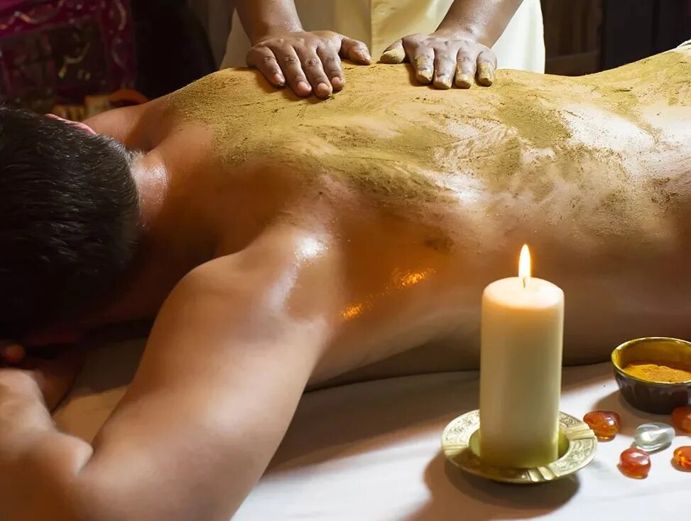 Спа процедуры. Мужской массаж. Индийский массаж. Massage lingama