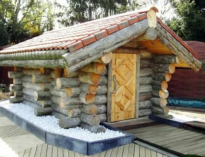 Баня из бревна своими руками