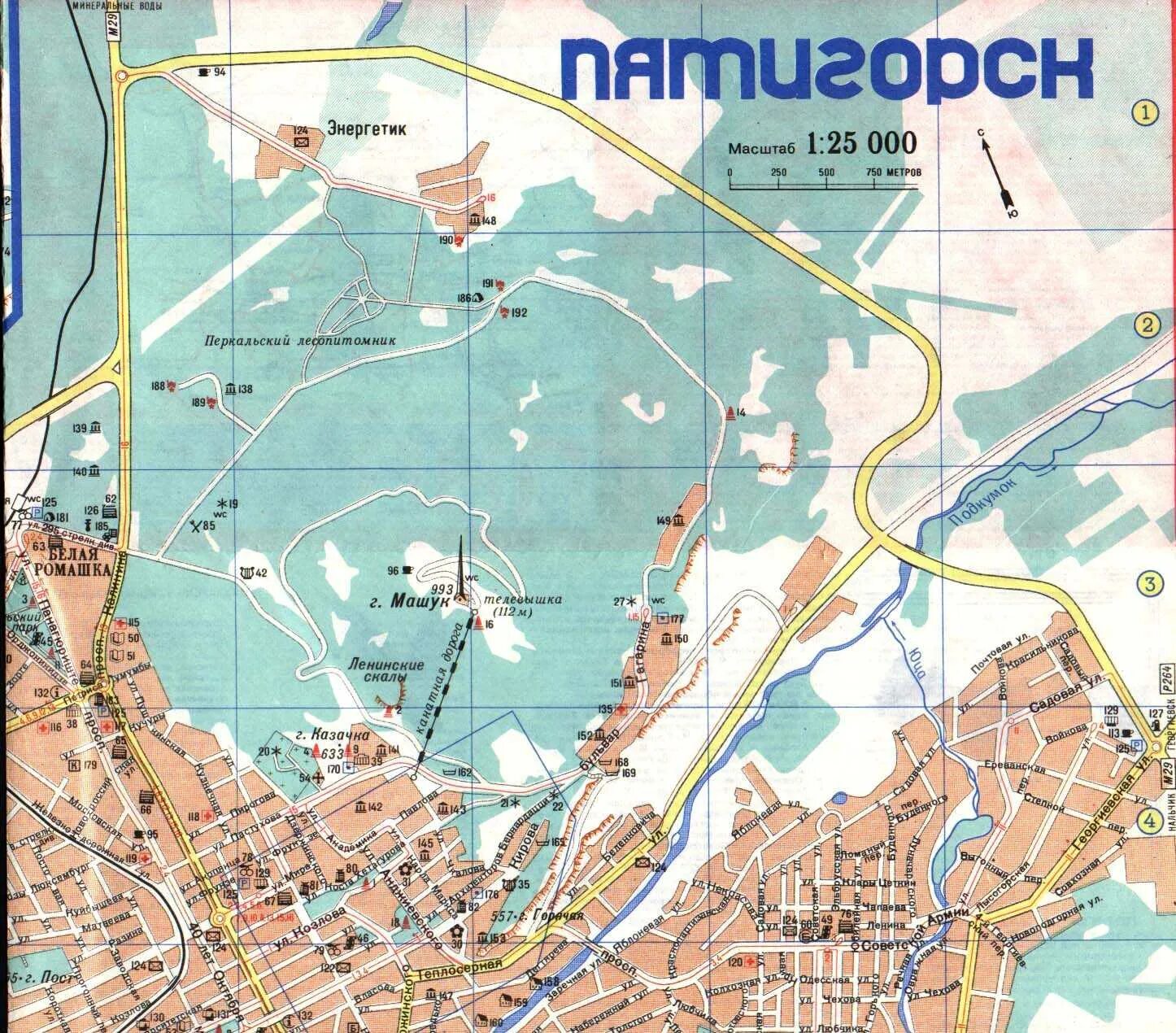 Пятигорск где находится на карте россии показать. Карта г.Пятигорска с улицами. Карта Пятигорска с улицами. Карта Пятигорска с достопримечательностями. Карта Пятигорска с окрестностями.