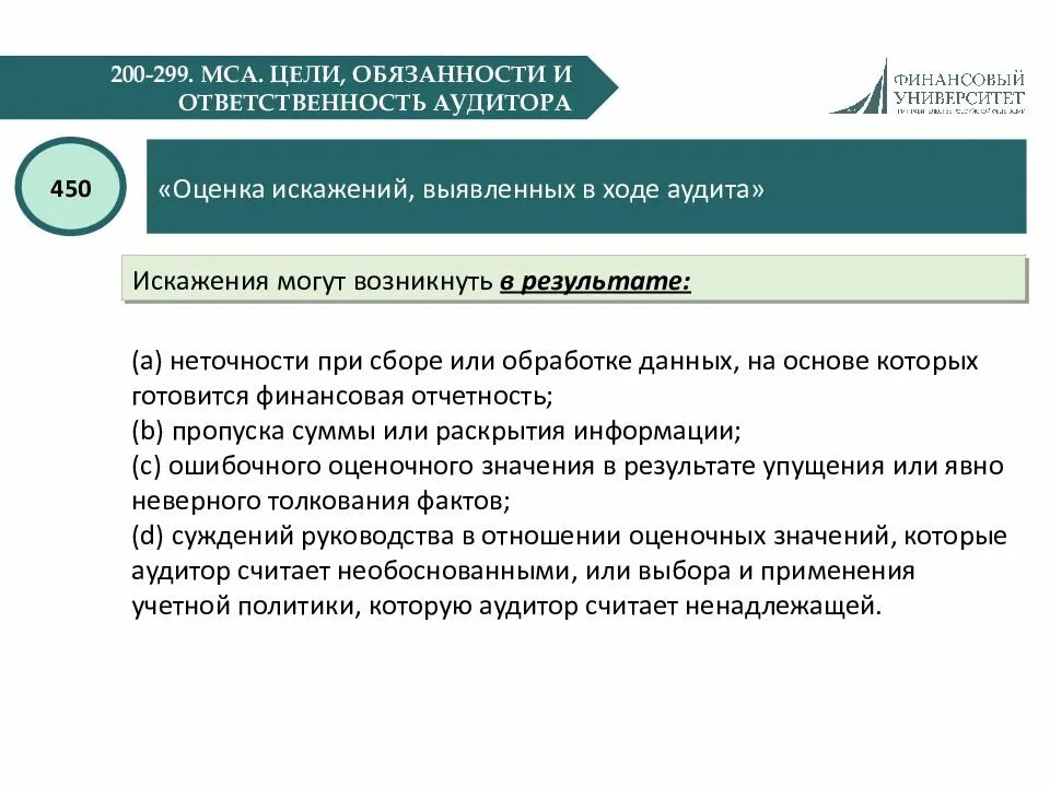 Ответственность и обязанности аудитора