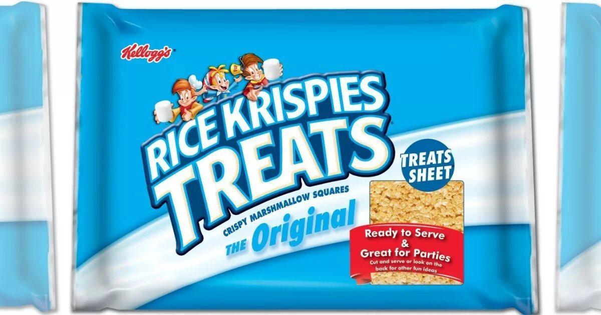 Rice Krispies treat Sheet. Kellogg's Pop Tarts Cereal. Treat. Ready to serve.