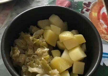 Рецепт картошки с капустой в кастрюле