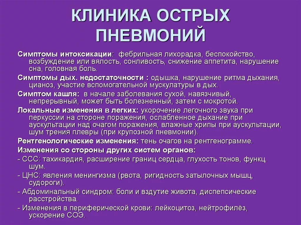 При воспалении легких какие симптомы у взрослых. Острая пневмония клиника. Острая пневмония у детей клиника. Клиника при пневмонии. Клиника пневмонии кратко.