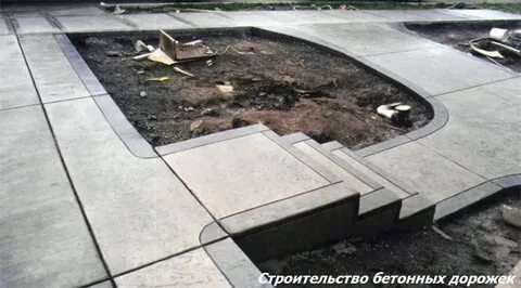 Заливка бетоном под плитку