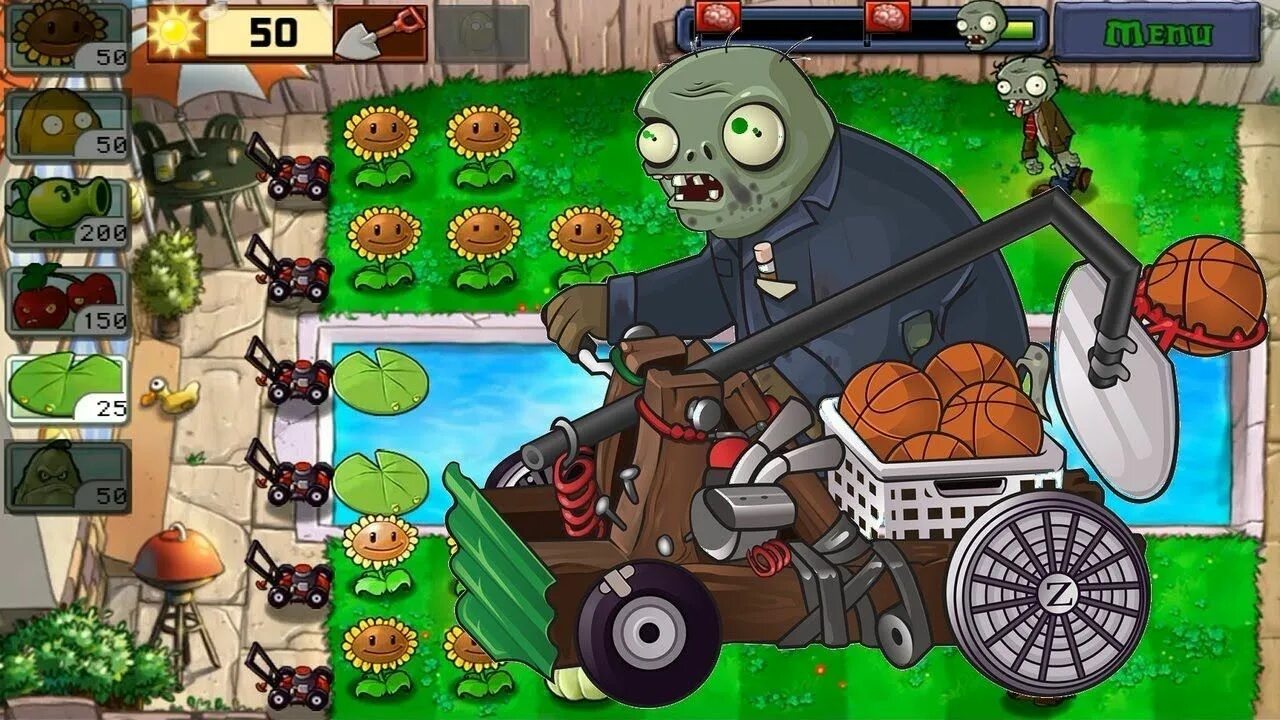 Игра Взорви зомби. Растения против зомби взрыв. Plants vs Zombies Gameplay.