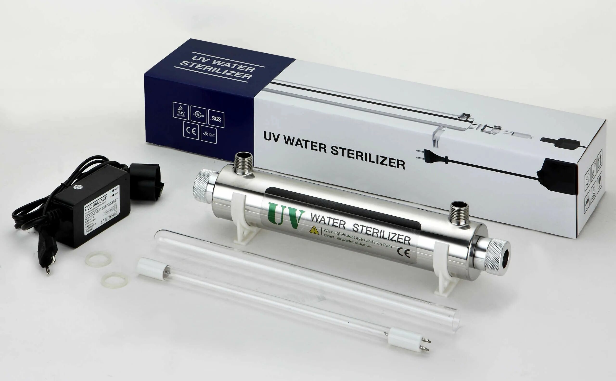 УФ стерилизатор Sterilizer - uv6gpm - 1" (до 1,8 м3/ч), лампа Philips. УФ стерилизатор Sterilizer - uv6gpm. УФ стерилизатор Sterilizer uv12gpm 1 до 2.5 м3/ч лампа Philips. Стерилизатор UV-6 GPM (SDE-025).