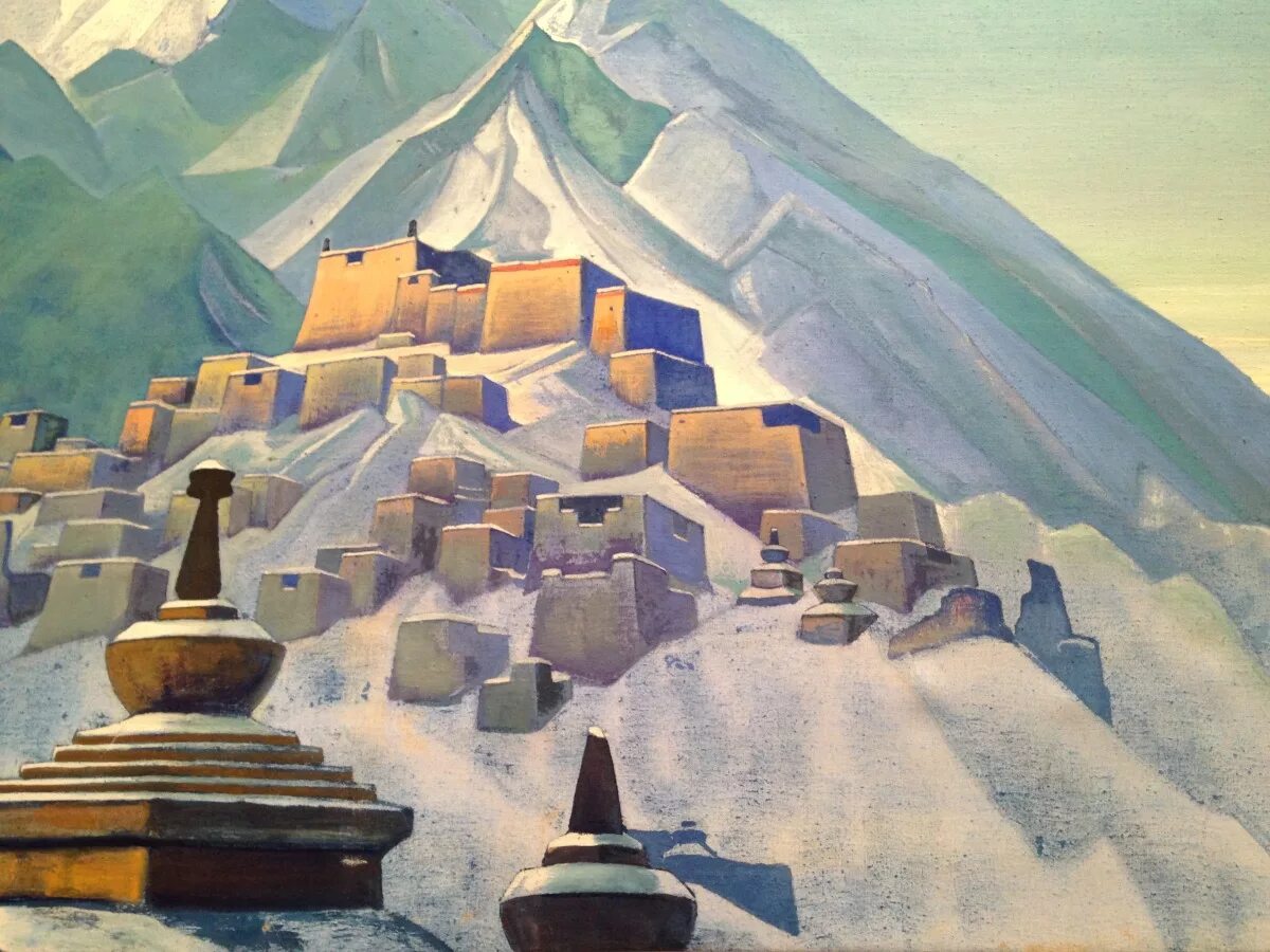 картины рериха шамбала. мощь пещер. рерих картины пещера. мощь пещер. новая мексика рерих.