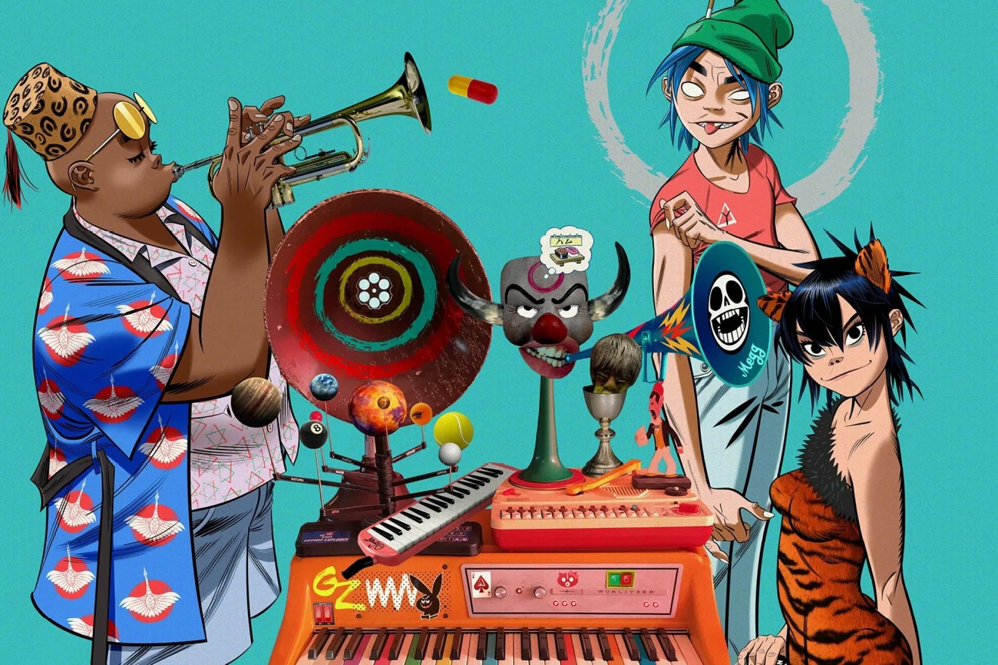 Гориллаз слушать песни. Gorillaz 2020. 2d Gorillaz.