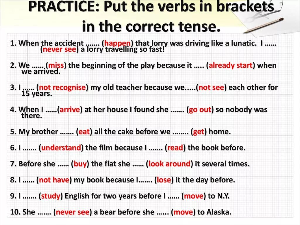 Happen past perfect. Reported Speech в английском языке задания. Passive упражнения немецкий. Verbs correct Tense. Глаголы для косвенной речи в английском языке.