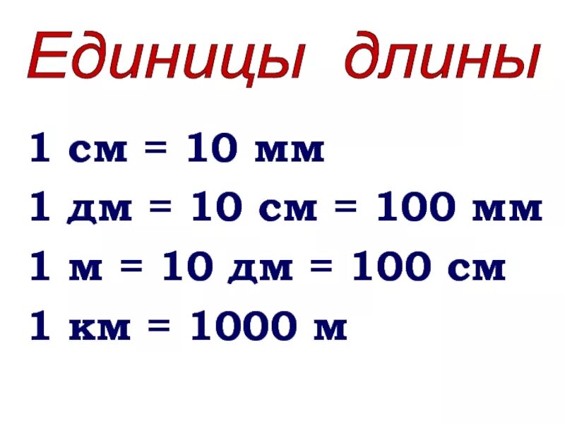 Единица длины 3 класс математика. 1 См = 10 мм 1 дм = 10 см = 100 мм. 1 М = 10 дм 1 м = 100 см 1 дм см. 1 См 10 мм 1 дм 10 см 100 мм , 1м=10дм. Единицы длины дециметр 1 класс.