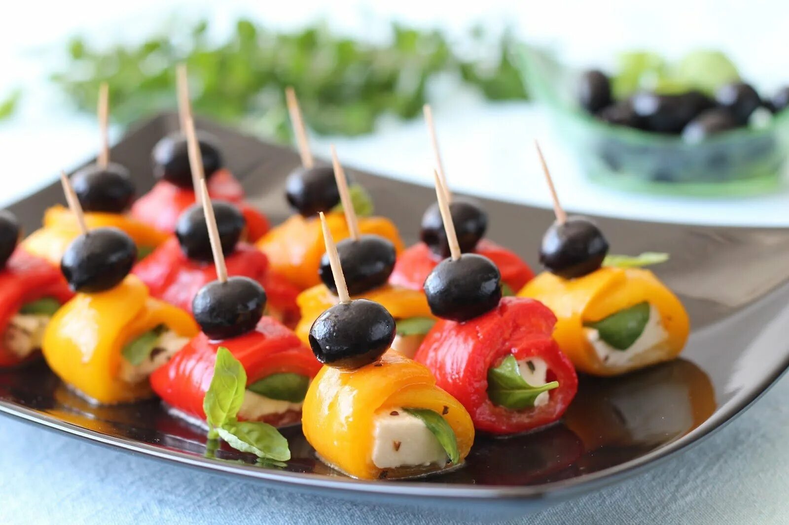 канапе с моцареллой рецепты