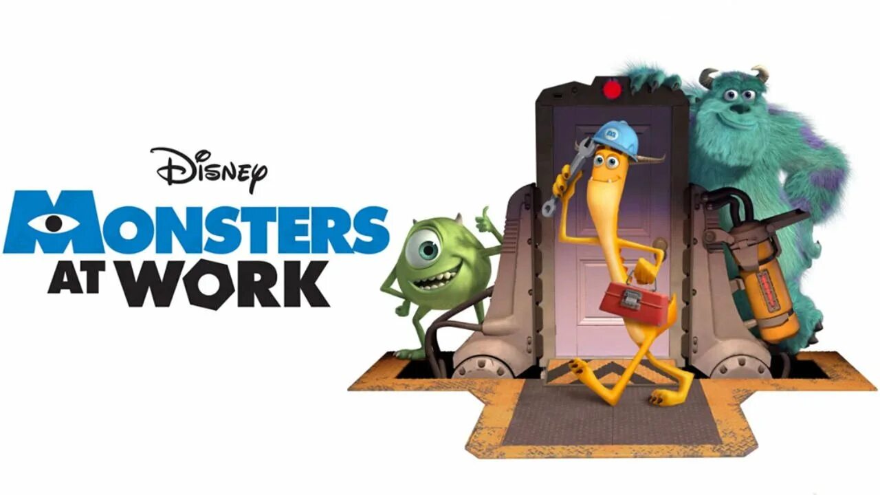 Monsters at work персонажи. Monsters at work poster. Monster at work PNG. Monsters at work