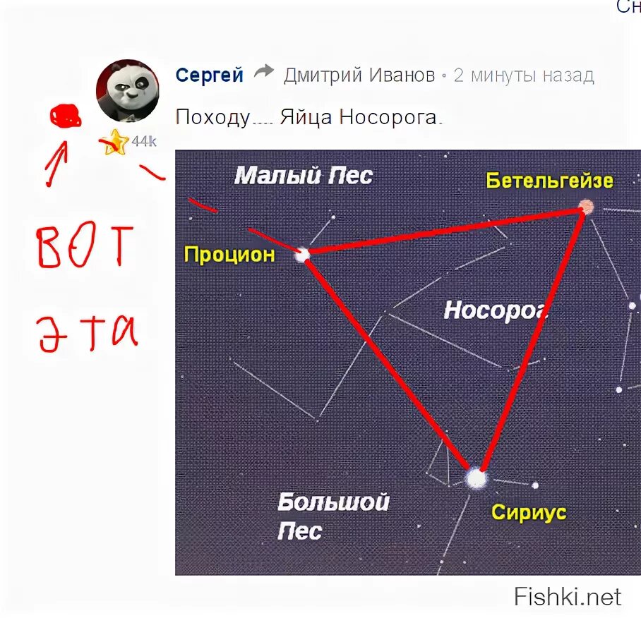 Координаты сириуса большого пса