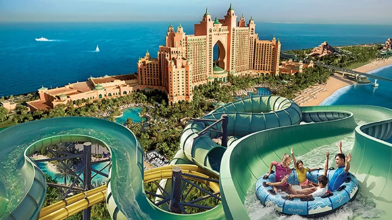 Atlantis цены. Аквапарк Aquaventure в Дубае. Атлантис Палм Дубай аквапарк. Отель Атлантис Дубай аквапарк. Дубай аквапарк Атлантис горка.