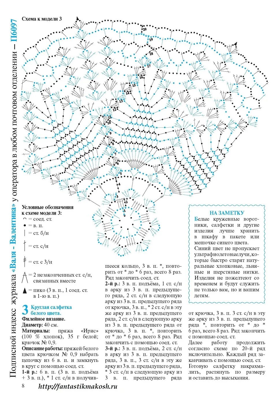 Журнал салфеток крючком