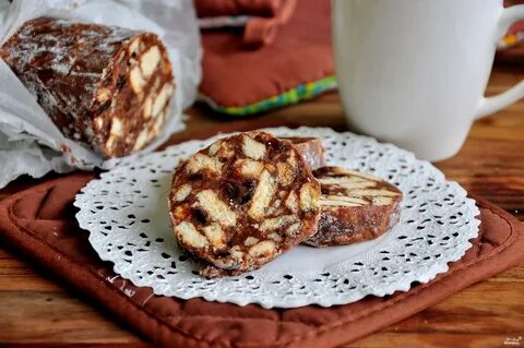 Рецепт колбасы сладкой из печенья сгущенки