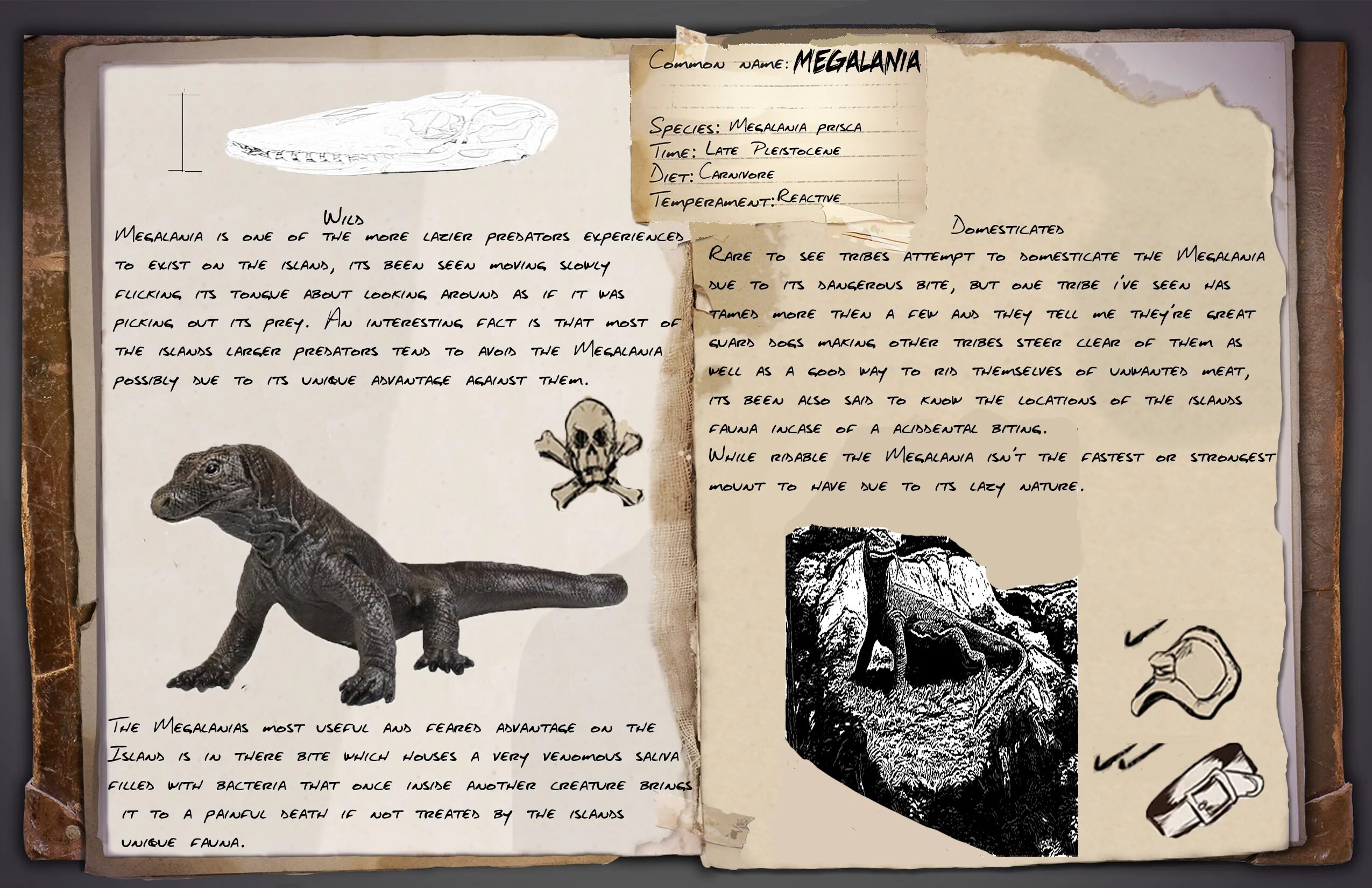 Ark заметки. Ark МЕГАЛАНИЯ. Ark Survival Evolved Megalania. АРК заметки Первопроходцев досье. Ark Survival Записки первопроходца.