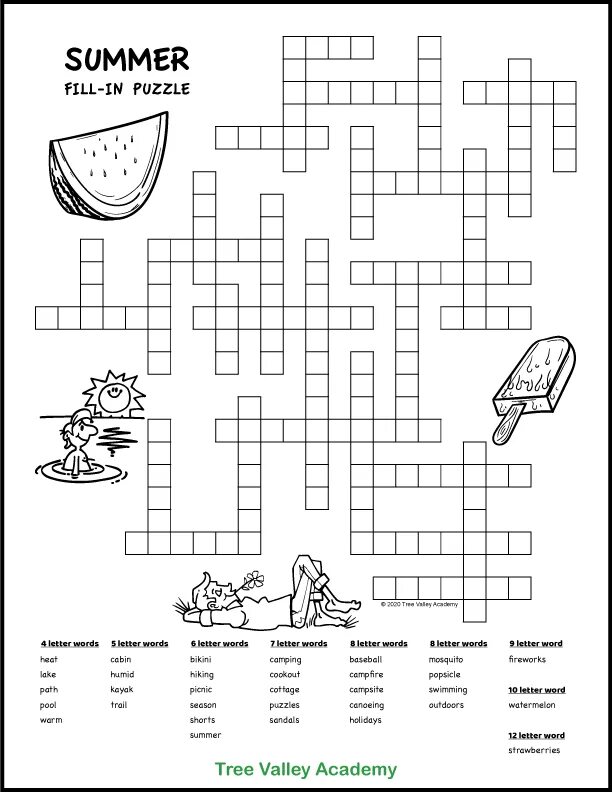 Crossword Puzzle for Kids. Word Puzzle. Funny crossword Puzzle for Kids. Fill-in (Puzzle). Crossword people