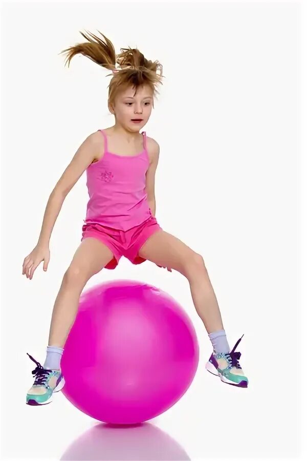 Дети прыгают на мяче. Девочка с мячиком. Дети прыгают на мяче. Девочка прыгает на резиновом. Девочка с мячиком.