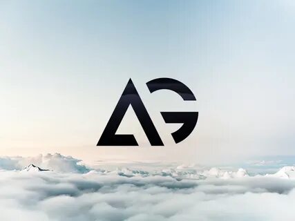 AG - The finished logo Graphic design logo, Minimalist logo 