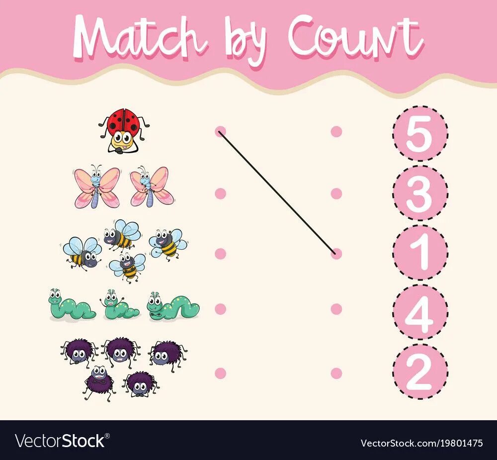 Try to match up the. Match by count.