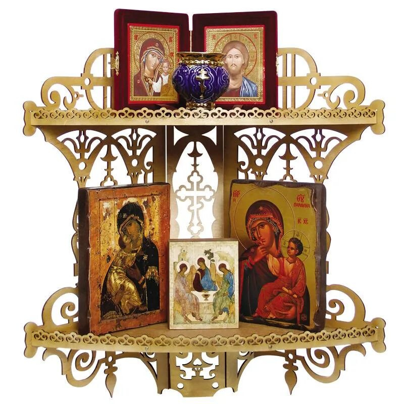 Домашний иконостас. Полка под иконы угловая. Полка для икон 3de1370. Паволока на иконе. Полочка под лампадку.
