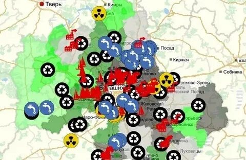 Карта промышленных отходов