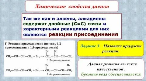 Галогенирование алкадиенов